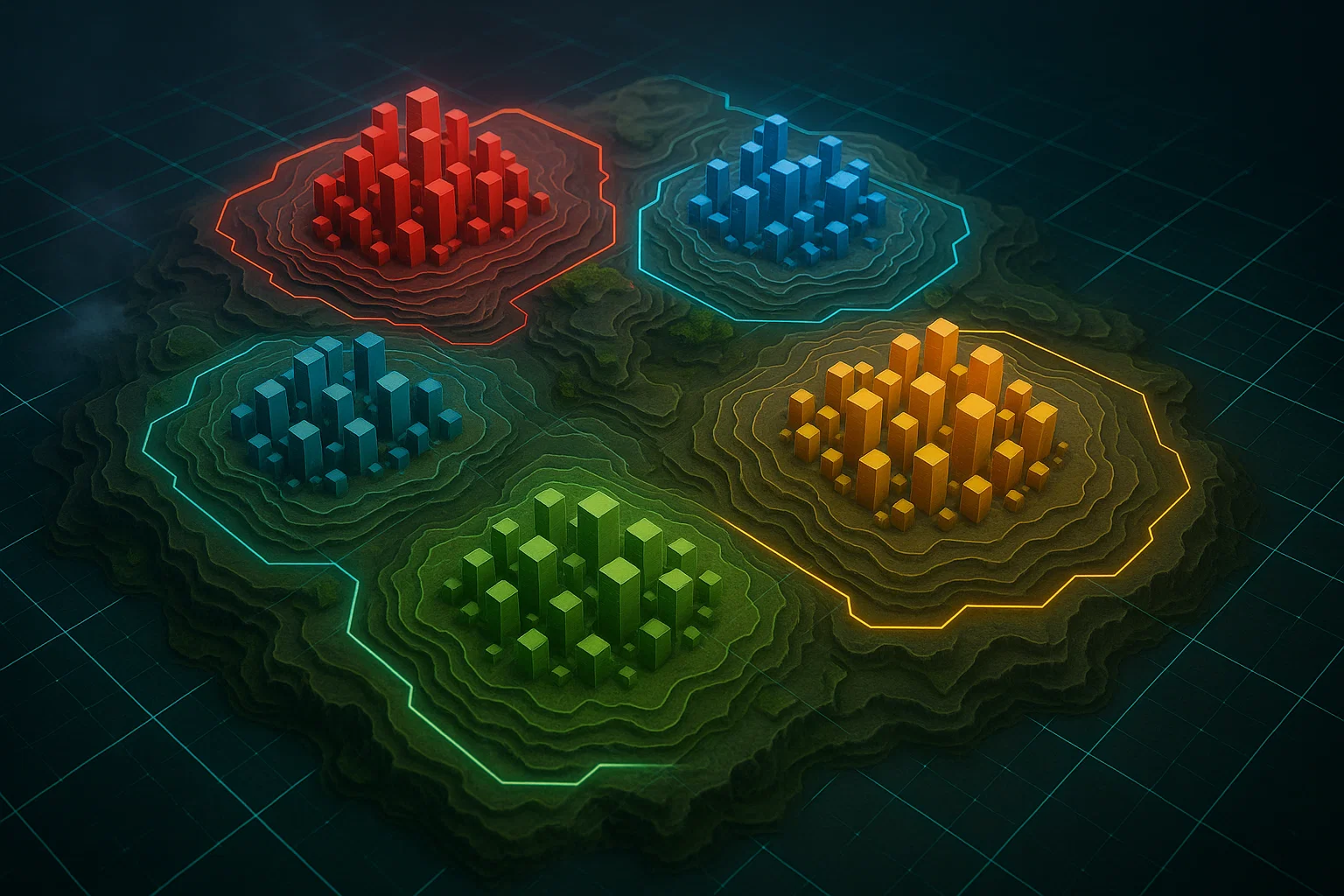 Rivalscape 3D map visualization